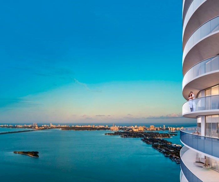 Spectacular view from Aria on the Bay