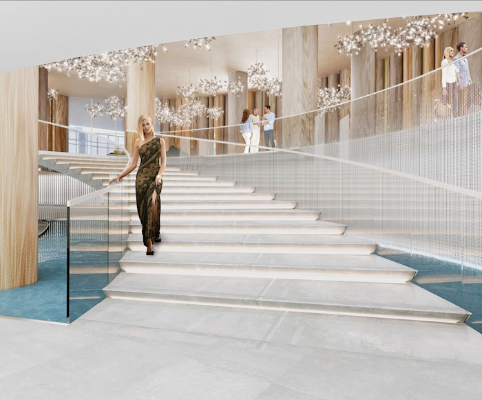 shining and luxury of the Aria on the Bay