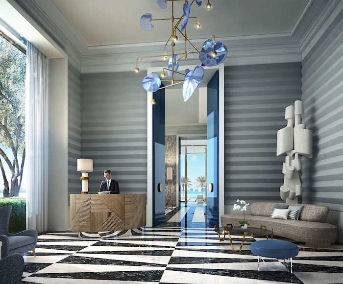 Modern interior in Elysee Miami