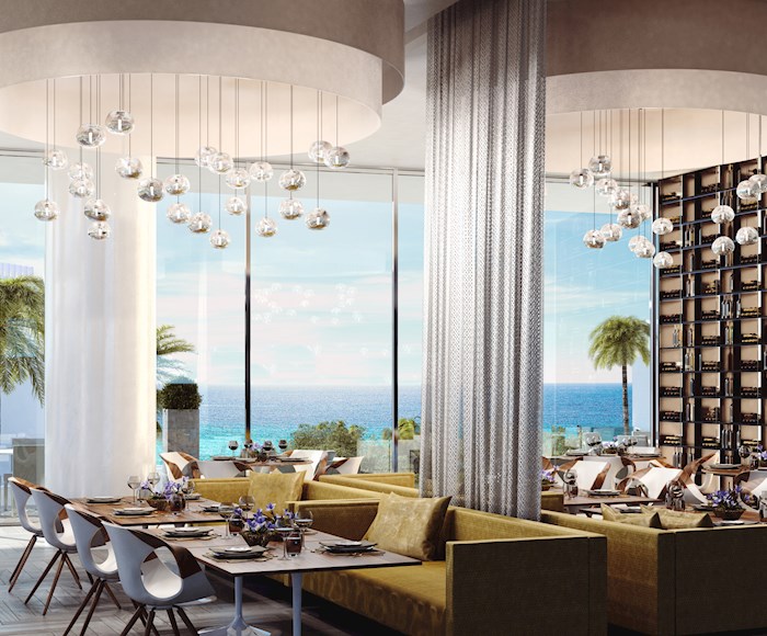 Great hall of the Turnberry Ocean Club