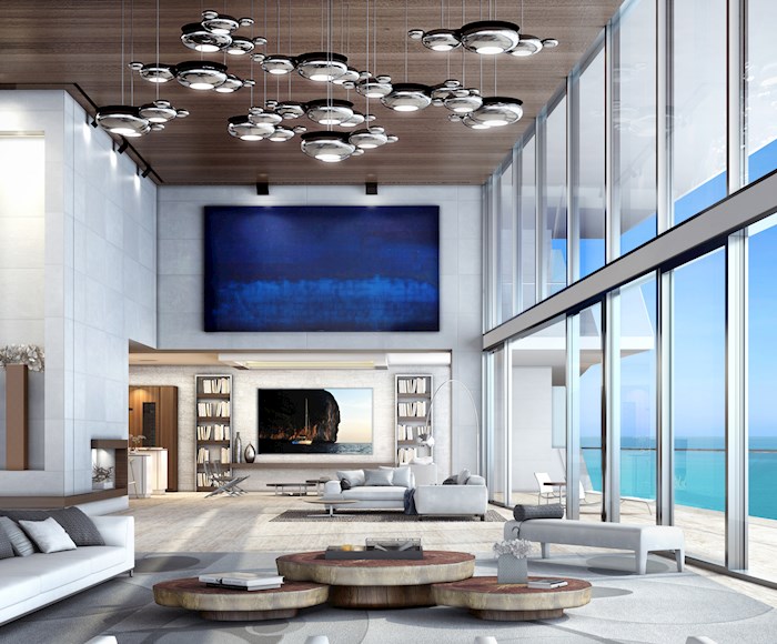 Simpley but elegant interior of Turnberry Ocean Club