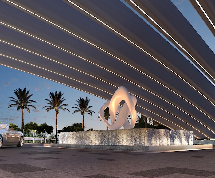 Sculpture at the Turnberry Ocean Club