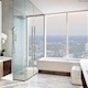 Bathroom with a panorama in the Paramount Miami Worldcenter