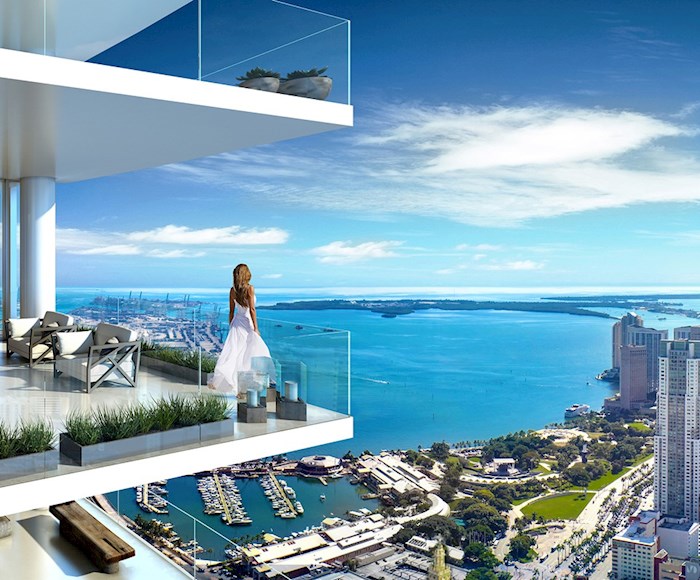 Amazing view from the Paramount Miami Worldcenter