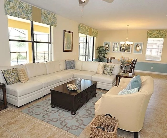 Cozy living rooms in the Retreat At Champions Gate
