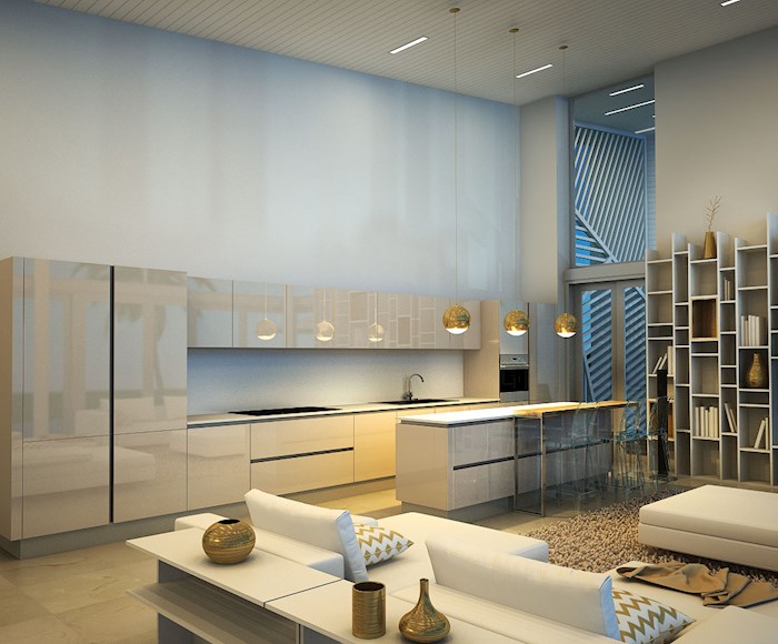 A cozy kitchen in the Azur Villas