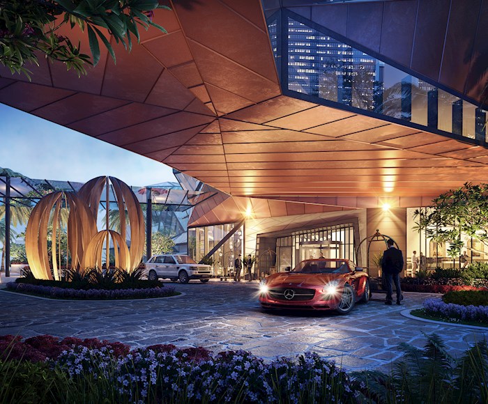 Entrance of the Jewel Luxury Residences