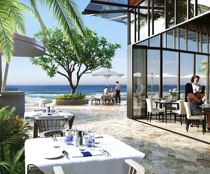 The beach of the Jewel Luxury Residences