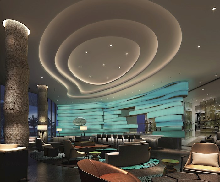 A great hall in the Jewel Luxury Residences