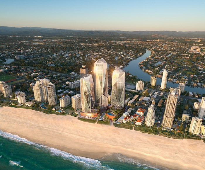 Jewel Luxury Waterfront Residence: one hotel and two apartments towers