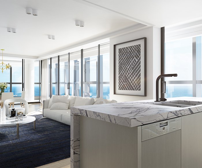 Bright hall in Jewel Residences in Australia