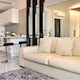 Cozy living room in the Emerald Central Condominium for sale