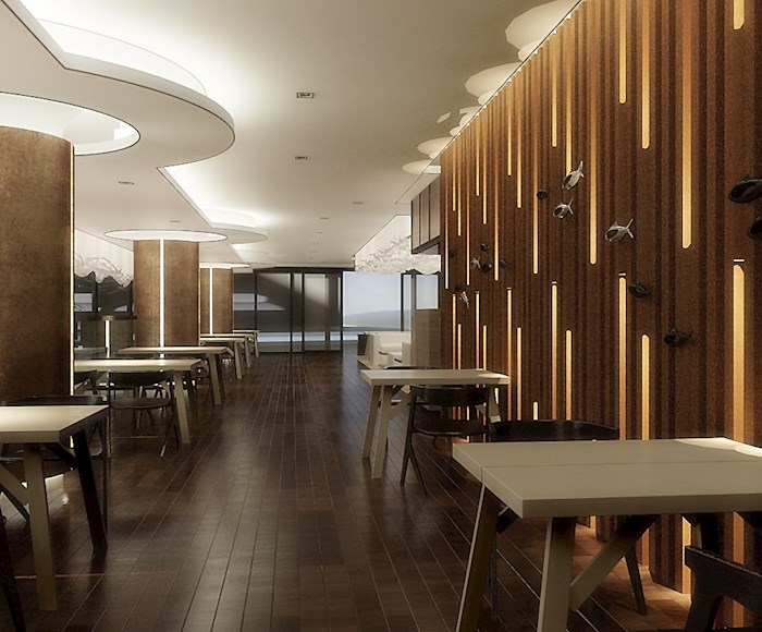 A great hall in the Lake Avenue Condominium in Phuket