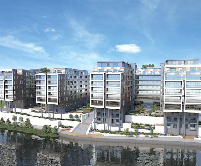 View of the Adelphi Wharf Phase 3 buy-to-let property