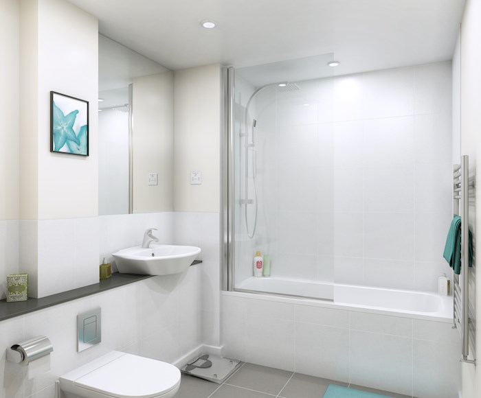 Bathroom in the Adelphi Wharf Phase 3 buy-to-let property