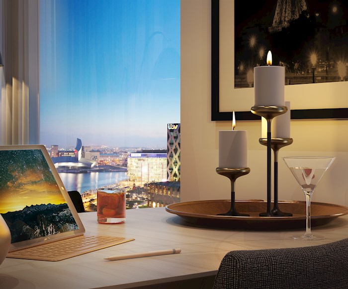 Beautiful view from the X1 Media City Tower 3 - Apartment for sale