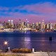 Magnificent views of the Manhattan skyline from the The Avenue Collection 1200 Condominium Weehawken, New Jersey