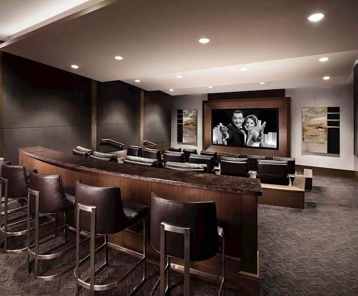 Home theather in the The Avenue Collection 1200 Condominium