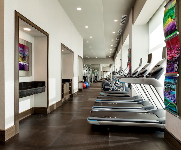 Sports center in the The Avenue Collection 1200 Condominium 