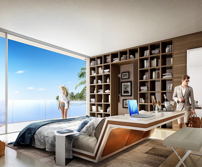 A unique morning view from the World Islands in Dubai - for sale