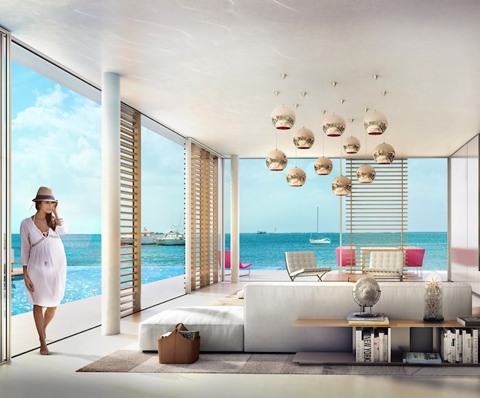 Colors of purity and luxury in Dubai