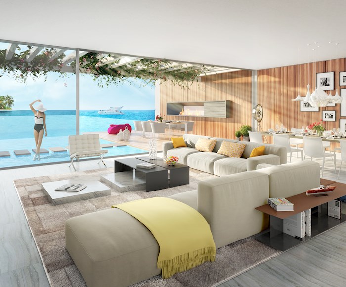 Exceptional interior designs in the World Islands Villa's in Dubai