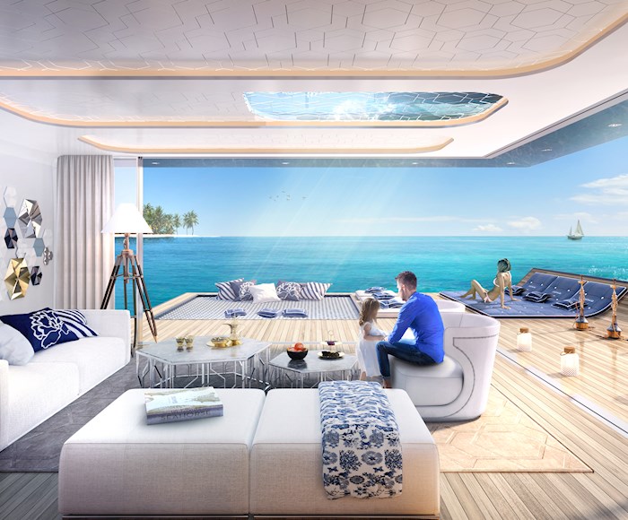 A Floating Island in Dubai