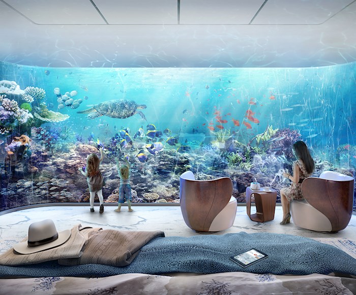 Underwater luxury: The Floating Seahorse