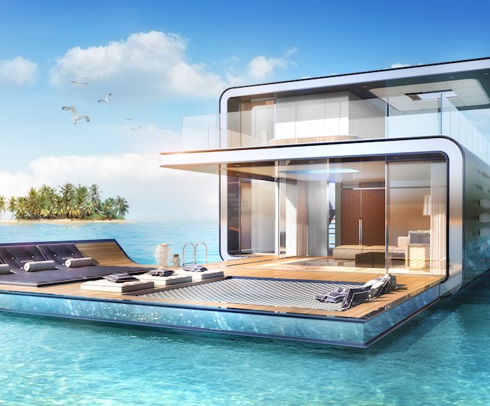 A floating home in Dubai - for sale